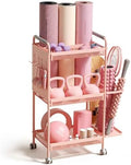 YOTTOY 3-Tier Gym Storage Rack for Home Gym–Multi-Functional Weight Rack, Dumbbell Rack, Yoga Mat Holder with Side Basket & 6 Hooks, Gym Equipment Organizer by YOTTOY