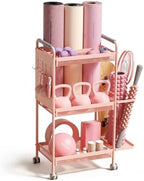 YOTTOY 3-Tier Gym Storage Rack for Home Gym–Multi-Functional Weight Rack, Dumbbell Rack, Yoga Mat Holder with Side Basket & 6 Hooks, Gym Equipment Organizer by YOTTOY