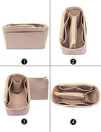 LEXSION Felt Purse Organizer Insert, Tote Bag Shaper Dividers with 5 Sizes - Image 3