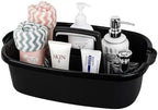 Large Cleaning Supplies Caddy Portable Shower Caddy Basket Black by JiatuA