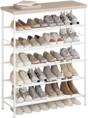 SUOERNUO 6 Tier Shoe Rack Organizer for Closet Shoe Storage for Entryway by SUOERNUO