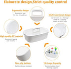Goderewild Multi-Purpose Plastic Cleaning Caddy with Handle, Shower Caddy Organizer/Storage Basket/Totes Portable for Bathroom Supplies, Cleaning Products, Under Sink Tool, Housekeepers (White) - Image 3
