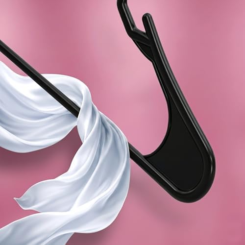 Utopia Home Plastic Hangers 30 Pack – Space Saving Clothes Hanger Black | Durable & strong | Closet organizer & storage | Ideal for apartments, dorms & stocking stuffers - Image 6