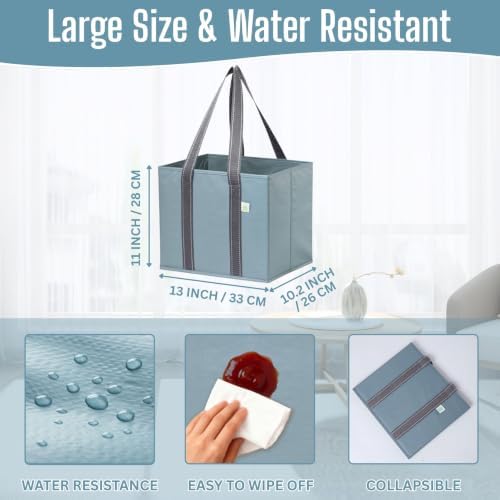 VENO 3 Pack Heavy Duty Reusable Grocery Shopping Bags Utility Tote - Image 2