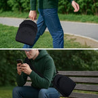 Black Hat Case for Baseball Caps, Sleek Hard Shell Travel Cap Carrier for 6-7 Hats, Breathable Storage Box with Airflow Eyelets for Closet & Home, Water-Resistant 1680D Oxford Cap Organizer - Image 6