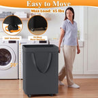 Optish 140L Extra Large Laundry Basket with Wheels and Removable Bag - Image 3