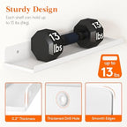 Lifewit Acrylic Floating Shelves for Wall 14" White, 6 Pack - Image 3