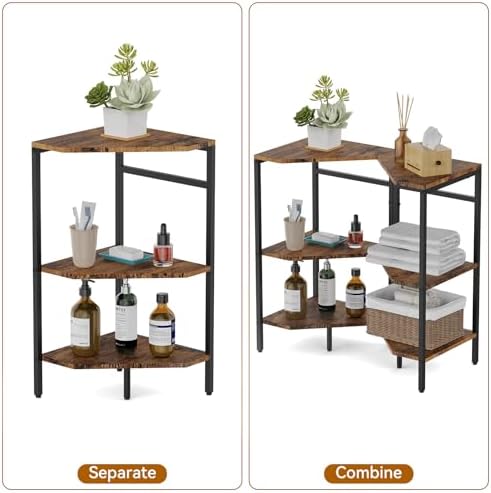 CADUKE Pedestal Sink Storage, 2 Pack Bathroom Under Vanity Storage Shelf - Image 5