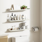 upsimples Floating Shelves for Wall Decor and Storage, White, 6Pcs 23.6'' - Image 5