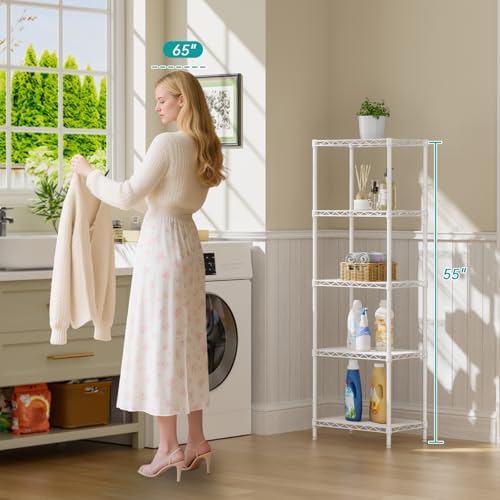 SINGAYE Metal Shelves Wire Shelving Storage Standing Adjustable Shelf Unit - Image 2
