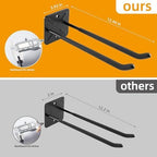 Sinoer 4 Pack Metal Wall Mount Garage Double Storage Hooks - Image 2