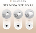 Day Moon™ - Toilet Paper Holder - Modern Roll Holder for Bathroom - 1 Pack - Wall Mount - Classic, Polished Chrome - Image 6
