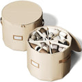 Round Shoe Organizer, Fan Dividers for Shoes & Boots, Blush Pink, 2 Pack by Vailando