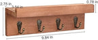 Key Holder Wall Mount, Farmhouse Wall Shelf with 4 Hooks for Entryway - Image 6