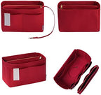 ZTUJO Purse Organizer Insert, Felt Bag Organizer with Metal Zipper, Handbag & Tote Shaper, For Speedy Neverfull Tote, 7 Sizes - Image 3