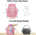 Mesh Shower Caddy Portable with Drawstring - 2-Handle Shower Bag for Dorm - Image 5