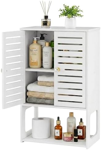 4-Tier Wall Bathroom Storage Cabinet, 15.7" Wx22.4 H by HaveaGreatDay