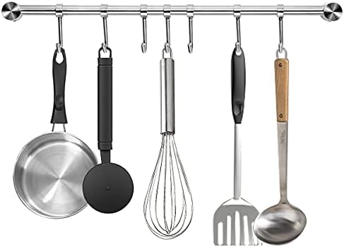 Audmore Kitchen Utensil Rack 1 PCS, 15.6” Pot & Pan Hanging Rack Wall Mount by Audmore