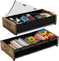 KITHELP Wooden Under Bed Storage with Wheels, 80L Extra-large Rolling Under the Bed Storage Bins 2 Pack with Removable Lid, Upgrade Metal Under Bed Drawers for Clothes Shoes Blankets in Bedroom by KITHELP