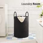 Artfeel Laundry Basket,Woven Cotton Rope Laundry Hamper,100L for Decorative Storage of Dirty Clothes,Toys and Blankets in Bathroom,Baby Room and Living Room - Image 5