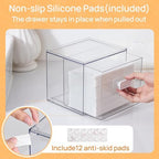 Vtopmart 2 Pack Dryer Sheet Holder and Laundry Pods Container,Clear Stackable Storage Drawers for Washing Powder, Scent Booster Beads, Color Catchers & Wool Balls, Ideal for Laundry Room Organization - Image 6