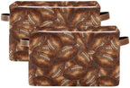 Football Rectangular Storage Basket Organizer Bin Shelf Baskets For Home Office Dorm - Image 2