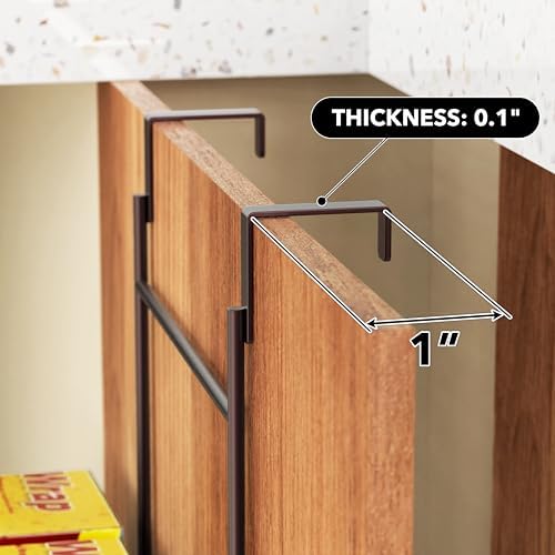 Simple Houseware Over Cabinet Door Mesh Organizer, Mesh Bronze - Image 6