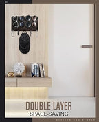 Emibele Sunglass Organizer Wall Key Holder,Decorative Wood Wall Organizer - Image 2