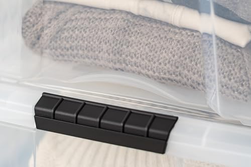 IRIS USA 6-Pack 40 Quart Storage Bins with Lids, Clear - Image 6