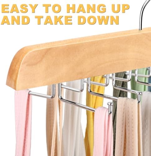Tank Top Hanger for Closet Organizer, 20 Large Capacity Premium Bra Hanger | Space Saving Hangers with Foldable Metal Hooks, Underwear Storage Bathing Suit Organizer Multi Hanger for Hat, Purse, Belt - Image 4