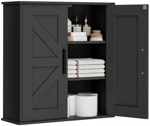 Homleke Bathroom Wall Cabinet, Medicine Cabinet with Adjustable Shelves by Homleke