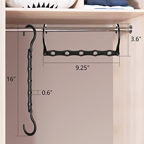 AMKUFO Closet Organizers and Storage 20 Pack Hanger Organizer Magic Hangers Space Saving Hanging Plastic for Heavy Clothes, Dorm Room Bedroom Home RV Car Camper Organization Essentials - Image 4