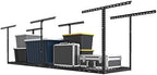 FLEXIMOUNTS 2x8 Overhead Garage Ceiling Storage Rack Organization, Black by FLEXIMOUNTS
