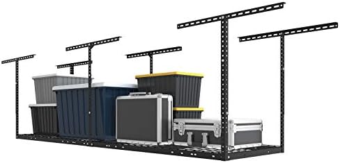 FLEXIMOUNTS 2x8 Overhead Garage Ceiling Storage Rack Organization, Black by FLEXIMOUNTS