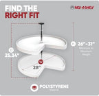 Rev-A-Shelf 28" Kidney Shaped Dual Tier Lazy Susan for Corner Base Cabinets - Image 3