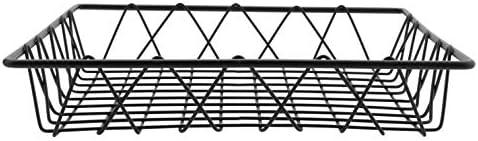 G.E.T. Square Heavy-Duty Iron Wire Utility Storage Basket for Pantry, Storage and More, 12" x 12" x 2" - Image 4