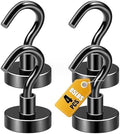 DIYMAG Magnetic Hooks, Strong Magents 4 Pack 85lbs for Cuise Cabins Black by DIYMAG
