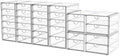 YFXCVSL 6-Pack Acrylic 31-Drawer Storage & Makeup Organizer for Desk by YFXCVSL