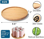 VERTORGAN Lazy Susan Bamboo Organizer for Kitchen,Cabinet,Middle(Natural) - Image 6