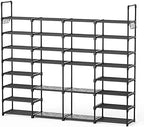 Mavivegue Extra Large Shoe Rack, 8 Tier 4 Rows 72-76 Pairs Big Tall Metal Shoe Shelf,Big Boot Rack Storage Organizer for Garage,Show Rack Shoe Holder Stand,Closet Rack Organizers and Storage by Mavivegue