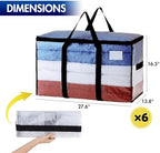 TAILI 6 Pack Clear Extra Large Moving Bags,Storage Bag with Visible Window - Image 3
