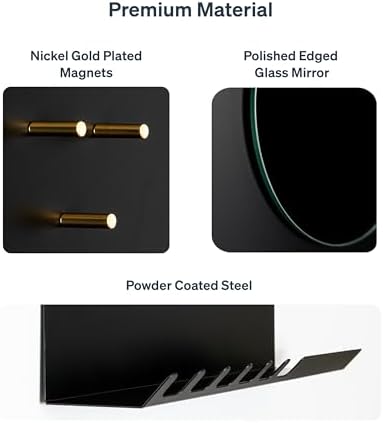 Key Holder Wall Mount and Mail Organizer - Hide Your Mail with a Modern and Minimal Look (Black) - Image 5