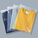 Clear Zipper Bags Resealable for Clothes, 3 Mil Thick 10x13 inch Large Plastic Mailers Travel for Clothing, 100 Pcs Self Seal Apparel Poly Bags for Sweaters, Jeans Shipping by Svaldo