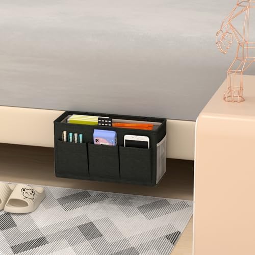 Bedside Caddy Storage Organizer for Bed Rails, Bed Caddy with 6 Pockets - Image 6
