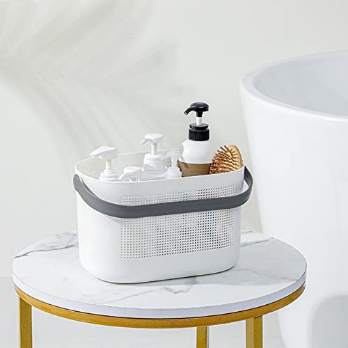 Plastic Portable Shower Caddy Basket, Storage Organizer, Grey, 2 Pack - Image 3