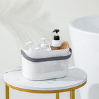 Plastic Portable Shower Caddy Basket, Storage Organizer, Grey, 2 Pack - Image 3