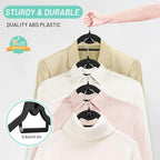 Velvet Stackable Hangers 30 Pack, Clothes Hanger Non Slip Felt with Hook - Image 3