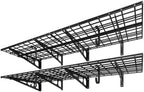 FLEXIMOUNTS 2-Pack 2x6ft Garage Shelving with Hooks, 1400lbs Load, Black by FLEXIMOUNTS
