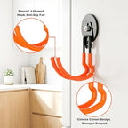 Heavy Duty Magnetic Utility Hooks ，J-Type Storage Hooks, with Anti-Slip Layer, Suitable for Metal Cabinets, Hanging Boards, Garage Shelves, Gardening Tools (Orange 4 pro) - Image 5