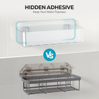 Nieifi Adhesive Shower Shelves, Clear, 5 Pieces - Image 6